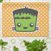 Kawaii Frankenstein Kitchen Handtuch (Gefaltet)