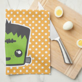 Kawaii Frankenstein Kitchen Handtuch (Viertel Falte)