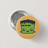 Kawaii Frankenstein Knopf Button (Vorne & Hinten)