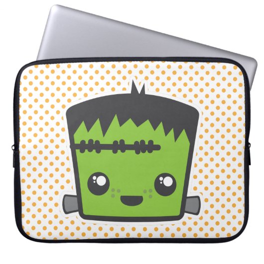 Kawaii Frankenstein Laptop Sleeve (Vorderseite)