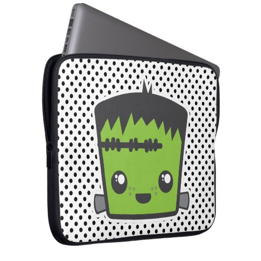 Kawaii Frankenstein Laptop Sleeve (Vorne Rechts)