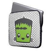 Kawaii Frankenstein Laptop Sleeve (Vorderseite Links)