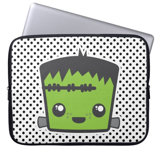 Kawaii Frankenstein Laptop Sleeve (Vorderseite)