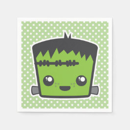 Kawaii Frankenstein Monster Halloween Napkins Serviette