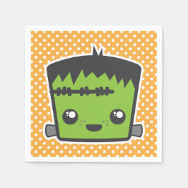 Kawaii Frankenstein Monster Halloween Napkins Serviette