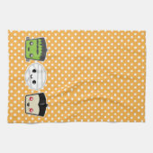 Kawaii Frankenstein Mummy Dracula Kitchen Handtuch (Horizontal)