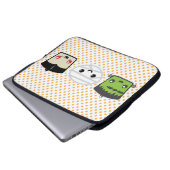 Kawaii Frankenstein Mummy Dracula Laptop Sleeve (Vorne Knopf)