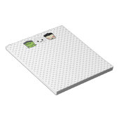 Kawaii Frankenstein Mummy Dracula Notepad Notizblock (angewinkelt)
