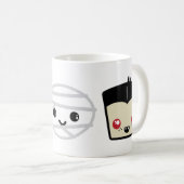 Kawaii Frankenstein Mummy Dracula Tasse (VorderseiteRechts)