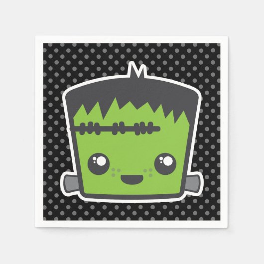 Kawaii Frankenstein Napkins Serviette (Vorderseite)