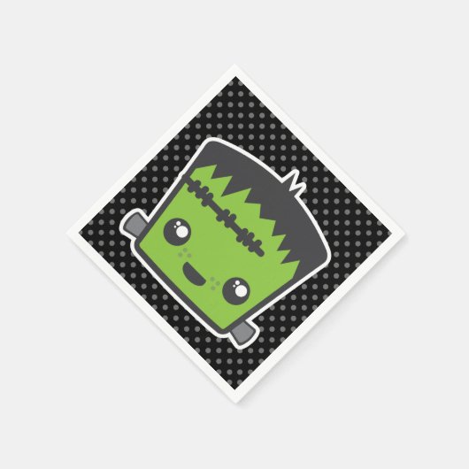 Kawaii Frankenstein Napkins Serviette (Ecke)
