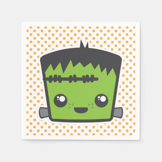 Kawaii Frankenstein Napkins Serviette (Vorderseite)