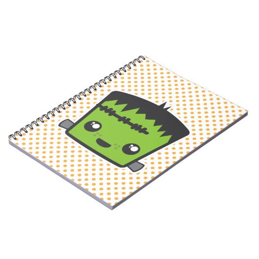 Kawaii Frankenstein Notebook Notizblock (Linke Seite)