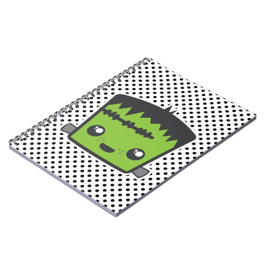 Kawaii Frankenstein Notebook Notizblock (Linke Seite)