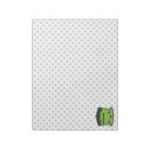 Kawaii Frankenstein Notepad Notizblock (Rotiert)