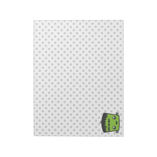Kawaii Frankenstein Notepad Notizblock (Rotiert)