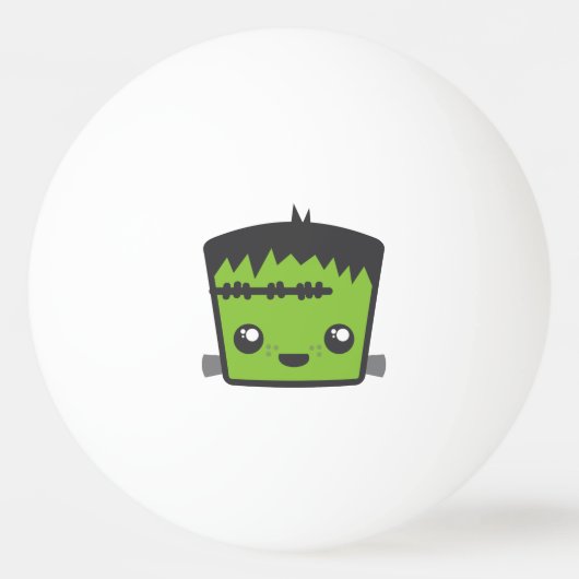 Kawaii Frankenstein Ping Pong Balls Tischtennisball (Rückseite)