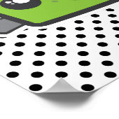 Kawaii Frankenstein Poster Print (Ecke)