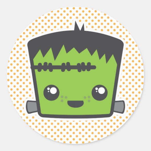 Kawaii Frankenstein Stickers (Vorderseite)