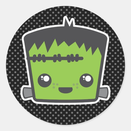 Kawaii Frankenstein Stickers (Vorderseite)