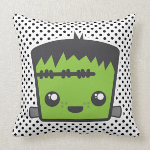 Kawaii Frankenstein Throw Pillow Kissen