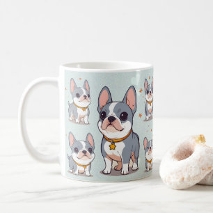 Kawaii French Bulldog Frenchie Moods Kaffeetasse