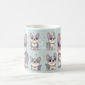 Kawaii French Bulldog Frenchie Moods Kaffeetasse (Mittel)