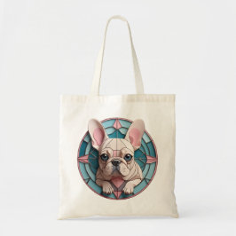 Kawaii French Bulldog Pastel Stainglas Tragetasche