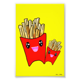 Kawaii French Fries Design Fotodruck