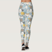 Kawaii Frenzy: Whimsical Doodle von Niedlichen Tie Leggings (Rückseite)