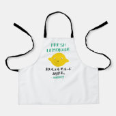 Kawaii Fresh Lemonade Funny Yellow Lemon Japanese Schürze (Vorderseite)