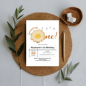 Kawaii Fried Egg 1. Geburtstag Einladung