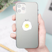 Kawaii Fried Egg Vinyl Sticker (Telefon)