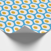 Kawaii Fried Eggs Geschenkpapier (Ecke)