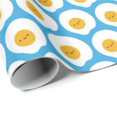 Kawaii Fried Eggs Geschenkpapier (Rolleneckpunkt)
