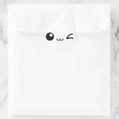 KAWAII FRIEND NIEDLICH WINKY RUNDER AUFKLEBER (Tasche)