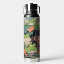 Kawaii Frog Girl Bottle Anime Nature Design Gift
