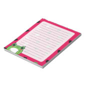 Kawaii Frog & Herz Notepad Notizblock (Rotiert)