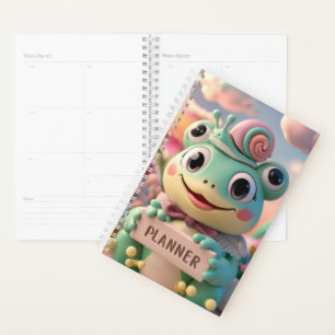 Kawaii Frog mit Schnecke Planer