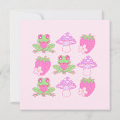 Kawaii Frog, Mushroom und Strawberry (Vorderseite)