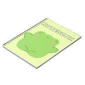 Kawaii Frog Notebook Notizblock (Linke Seite)