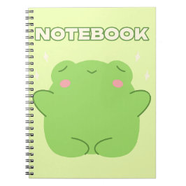 Kawaii Frog Notebook Notizblock