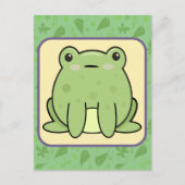 Kawaii Frog Postkarte (Vorderseite)