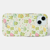 Kawaii Frog Rainy Day Pattern Phone Case (Rückseite (Horizontal))