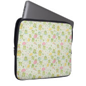 Kawaii Frog Rainy Day Pattern Wrapping Laptopschutzhülle (Vorne Rechts)