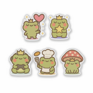 Kawaii Frog Sticke Aufkleber