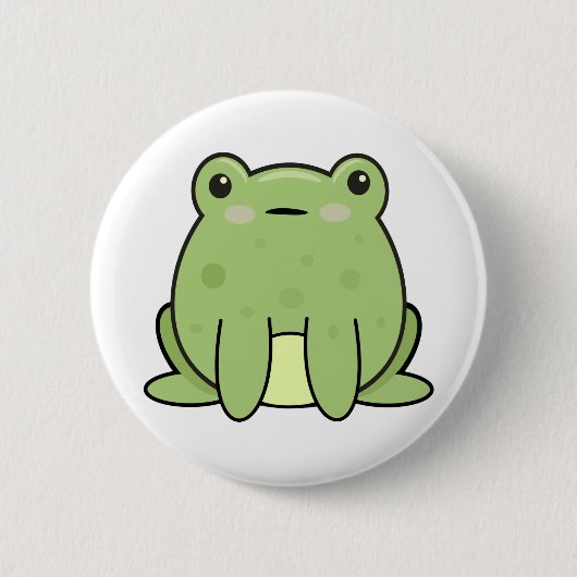 Kawaii Frog, Toad Button (Vorderseite)