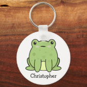 Kawaii Frog, Toad Personalisiert Schlüsselanhänger (Vorderseite)