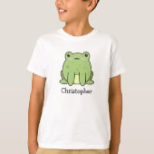 Kawaii Frog, Toad Personalisiert T-Shirt (Vorderseite)
