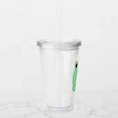 Kawaii Frog With Kiwi Smartphone Acryltrinkbecher (Rechts)